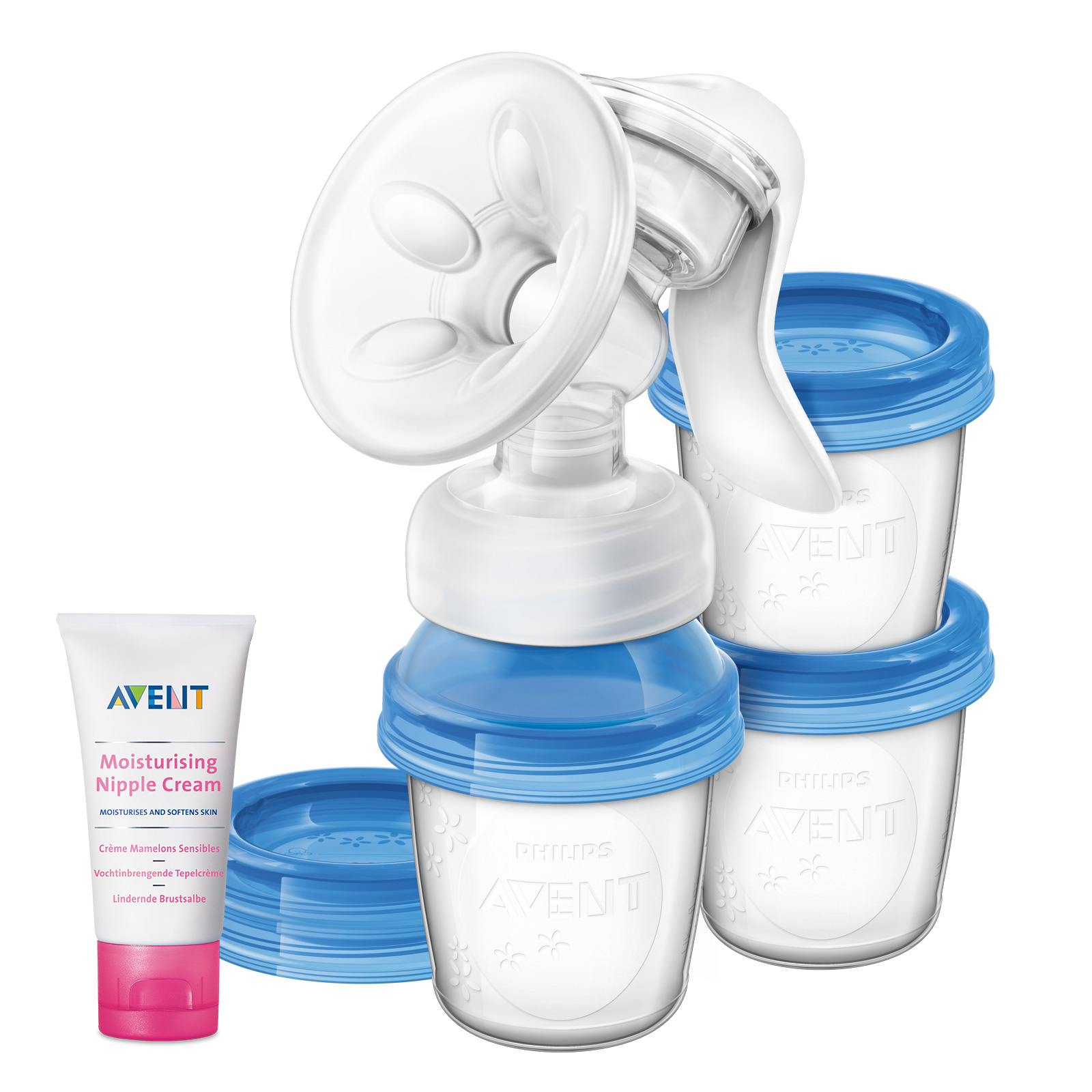 Obrázok  Philips AVENT Avent odsávačka materského mlieka Natural s VIA systémom + Krém na bradavky 30 ml 