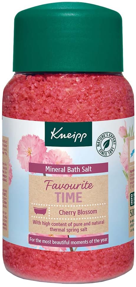 Obrázok Kneipp Favourite Time Cherry Blossom soľ do kúpeľa s minerálmi 500 g