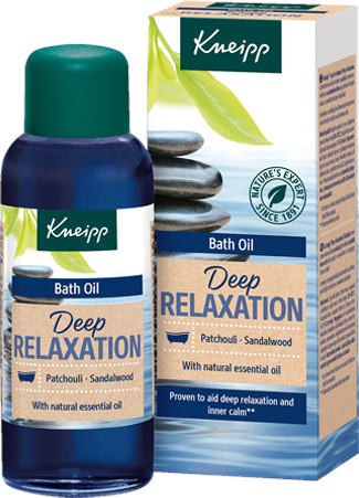 Obrázok Kneipp Deep Relaxation Patchouli & Sandalwood olej do kúpeľa 100 ml