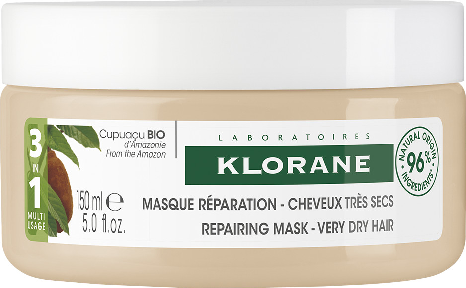 Obrázok KLORANE MASQUE AU BEURRE DE CUPUACU BIO maska pre suché a poškodené vlasy 1x150 ml