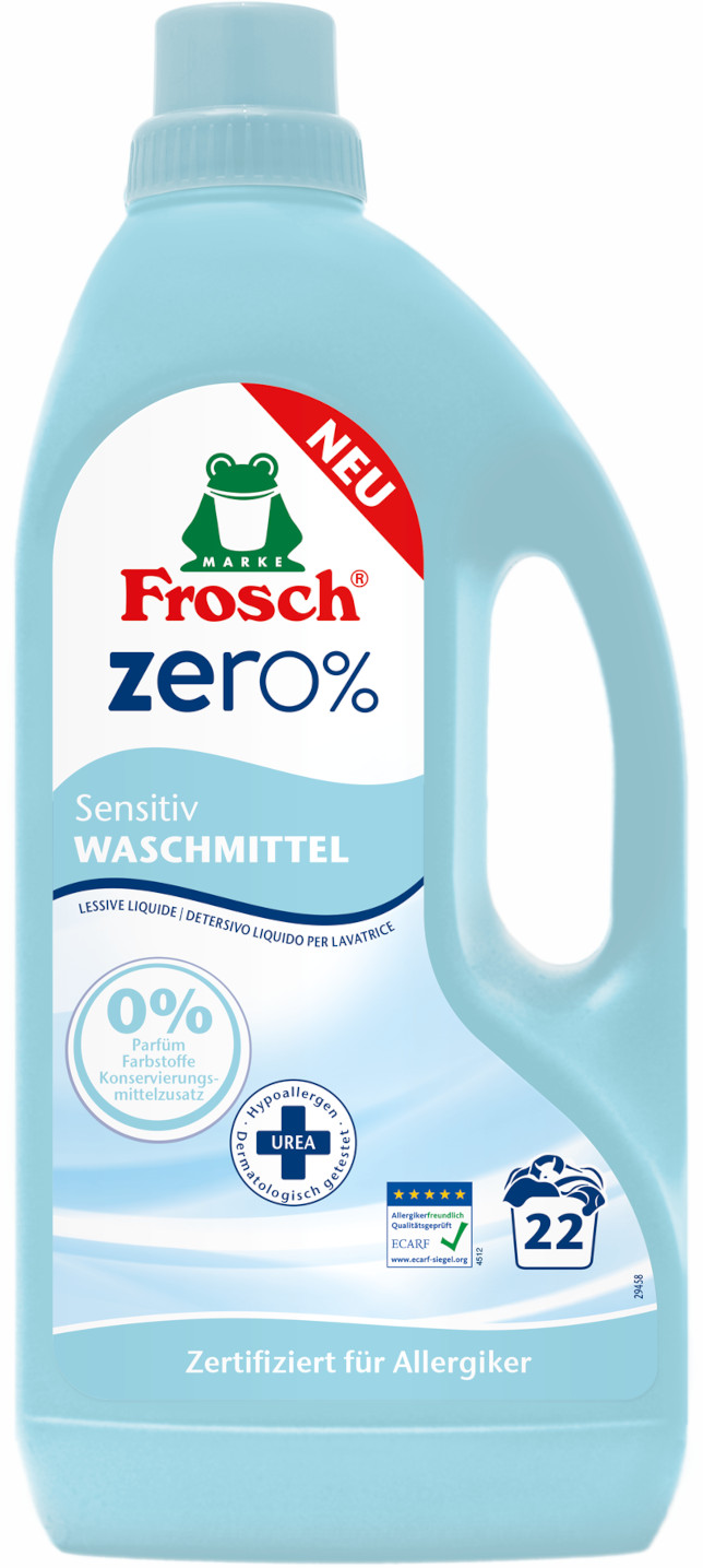 Obrázok Frosch EKO ZERO% Prací prostriedok pre citlivú pokožku 1500ml