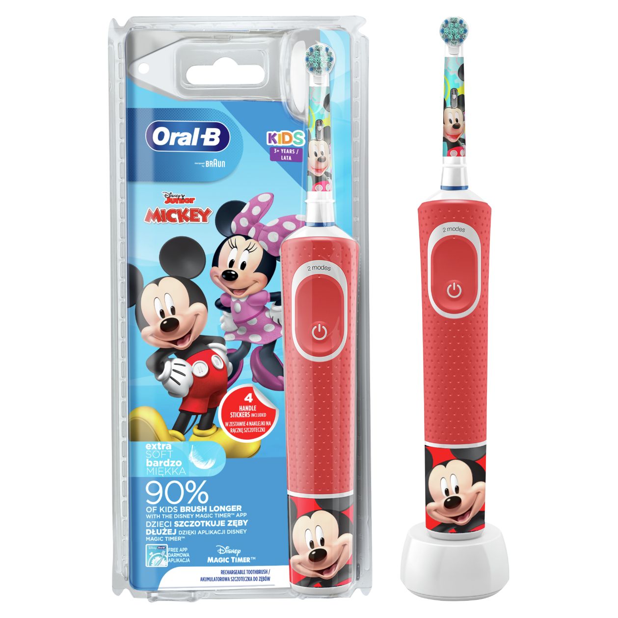 Obrázok Oral B Detská elektrická kefka Vitality Mickey 1×1 ks, detská elektrická kefka